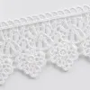 White lace trim decorative fabric, DIY hand-embroidered accessories, home clothing sewing materials Application Scenario